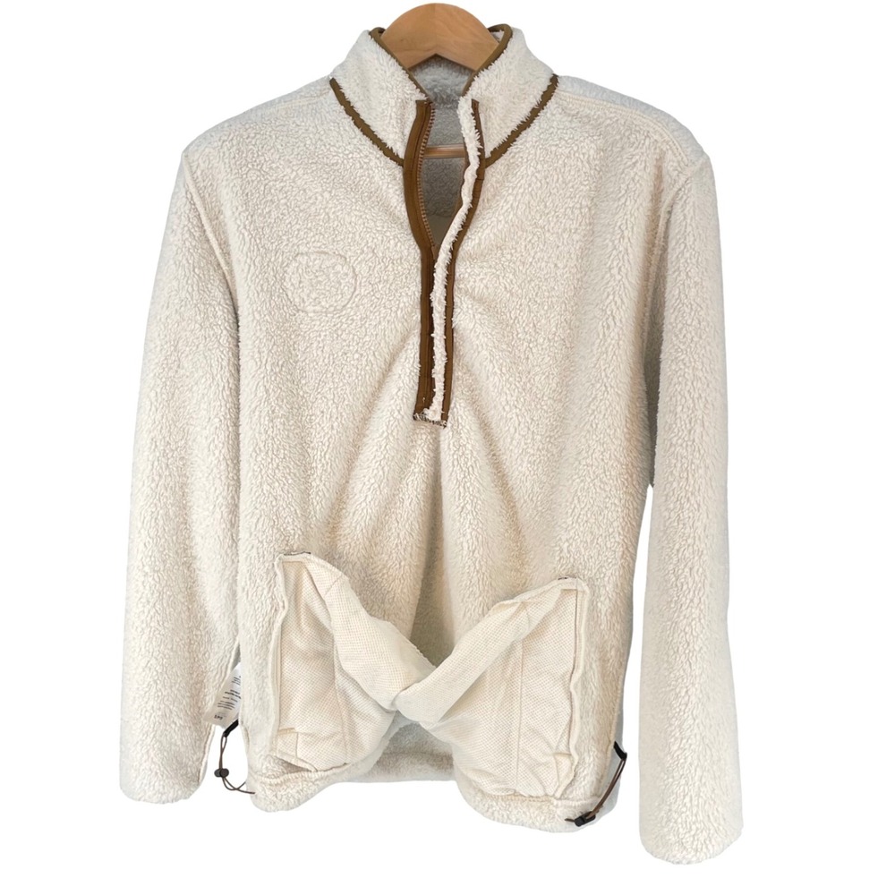 Hurley Cream Fleece Quarter-Zip Sweatshirt - Picture 4 of 16
